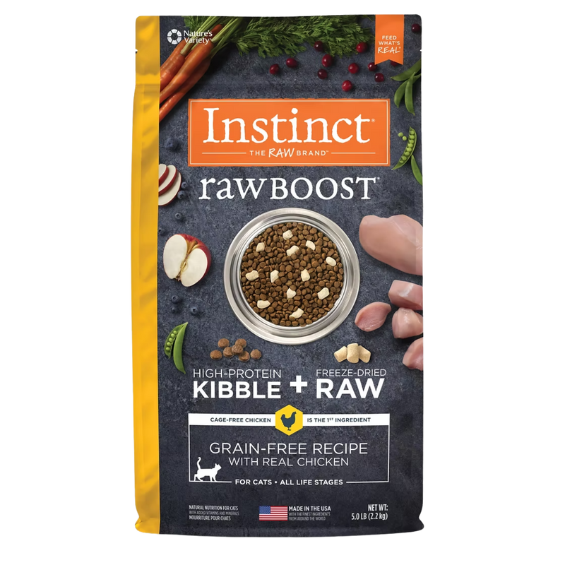 Instinct Raw Boost Gato Libre de Granos - Pollo