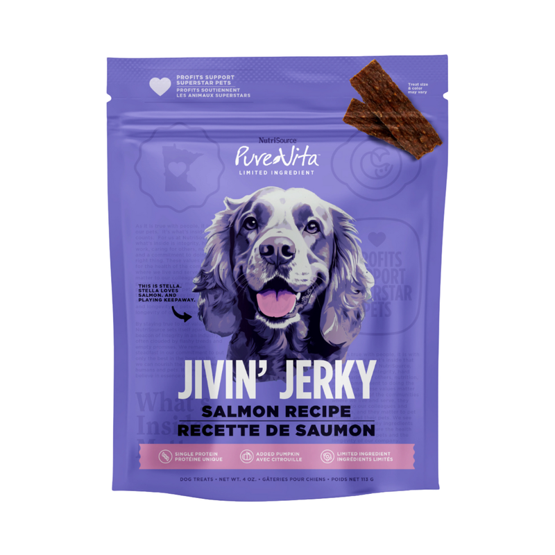 Nutrisource Jivin' Jerky Strips Pure Vita - Salmon