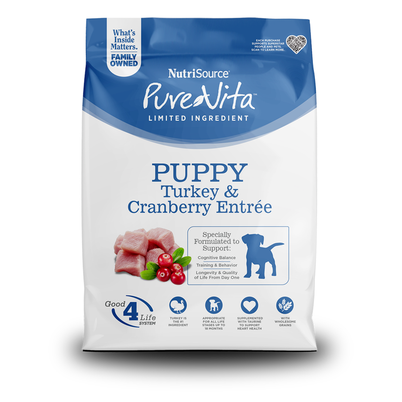 Nutrisource Pure Vita Cachorro - Pavo & Arándanos