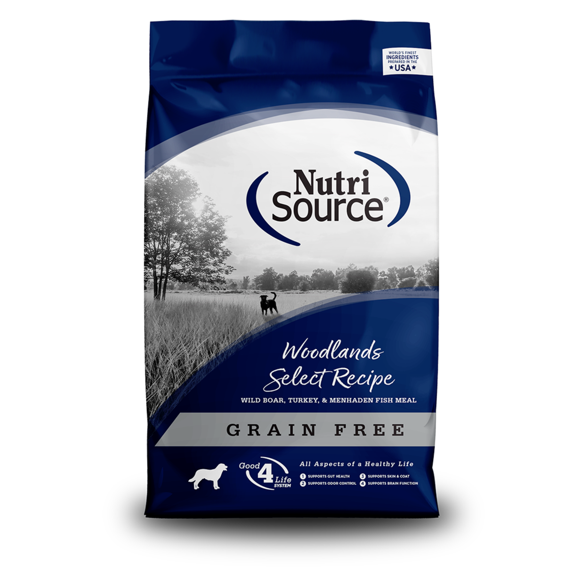 Nutrisource Woodlands Select Libre de Granos - Jabali, Pavo & Pescado ...