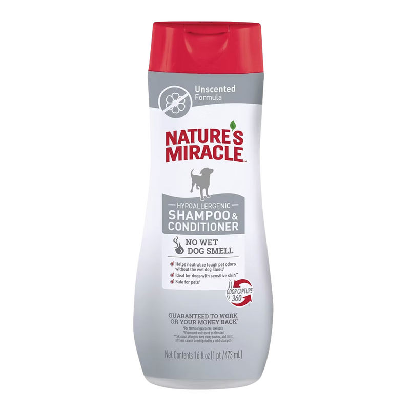 Natures Miracle Shampoo & Acondicionador Hipoalergénico (16 oz)