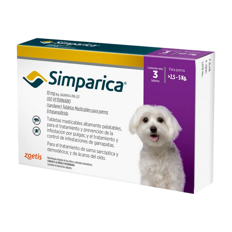 Simparica 10 Mg (2.5 kg - 5 kg)