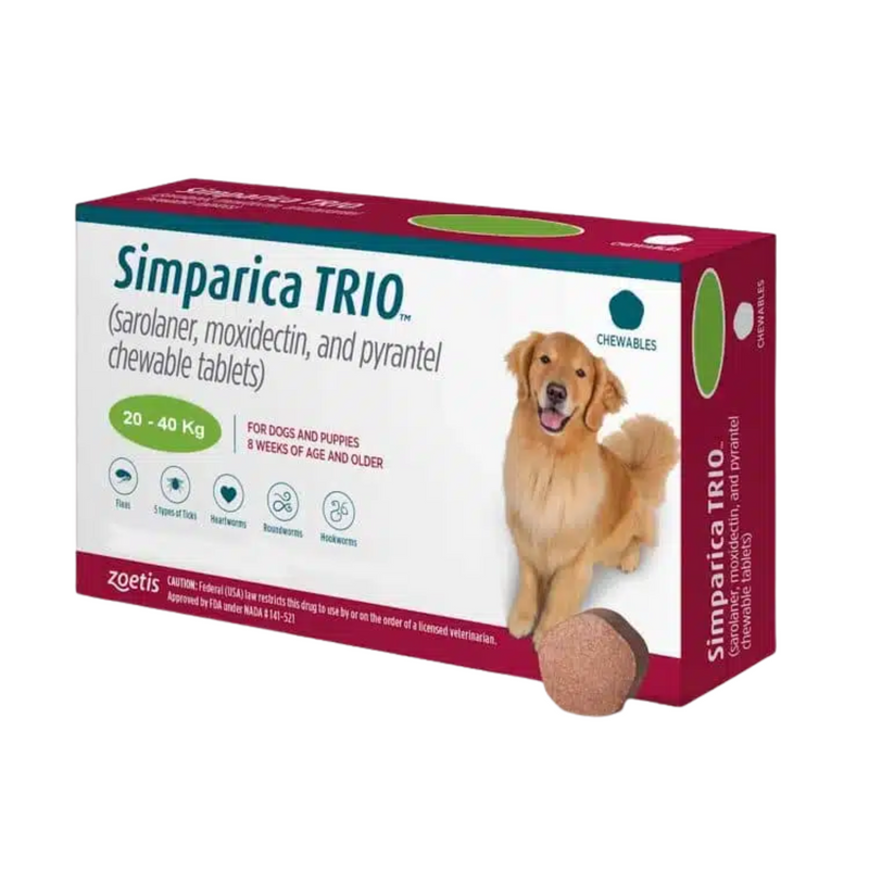Simparica TRIO Green 48 Mg (20 kg a 40 kg)