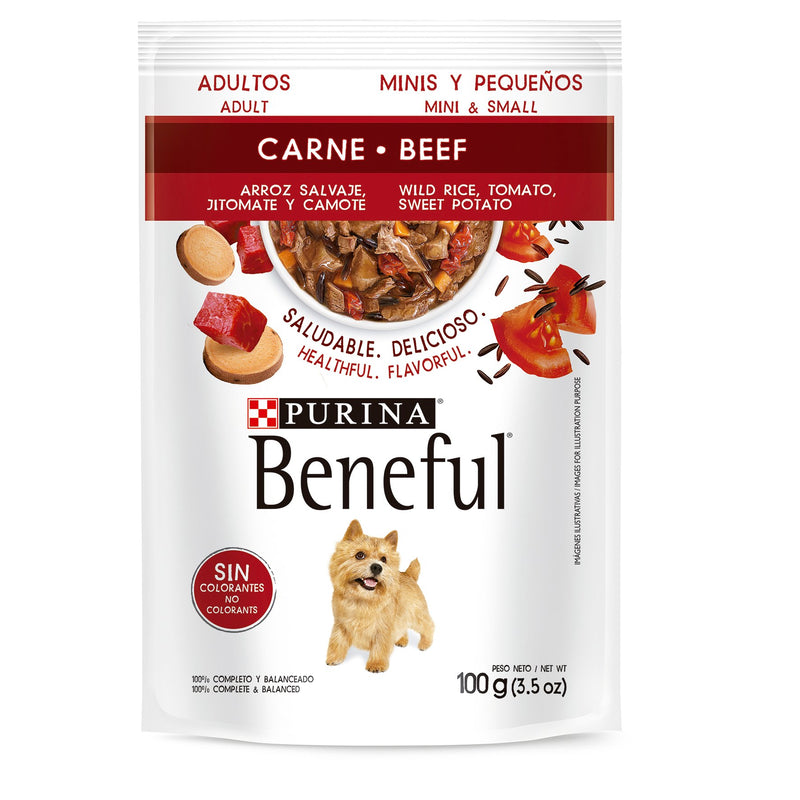 Beneful pouch de carne Adulto R. Pequeña (100g)